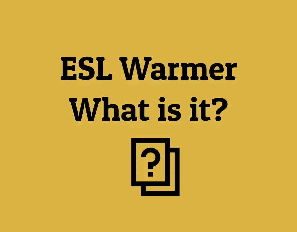ESL Warmer What is it? ESL Kids Games
