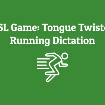 ESL Game_ Tongue Twister Running Dictation