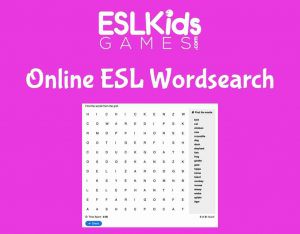 Online Interactive ESL word searches for young learners