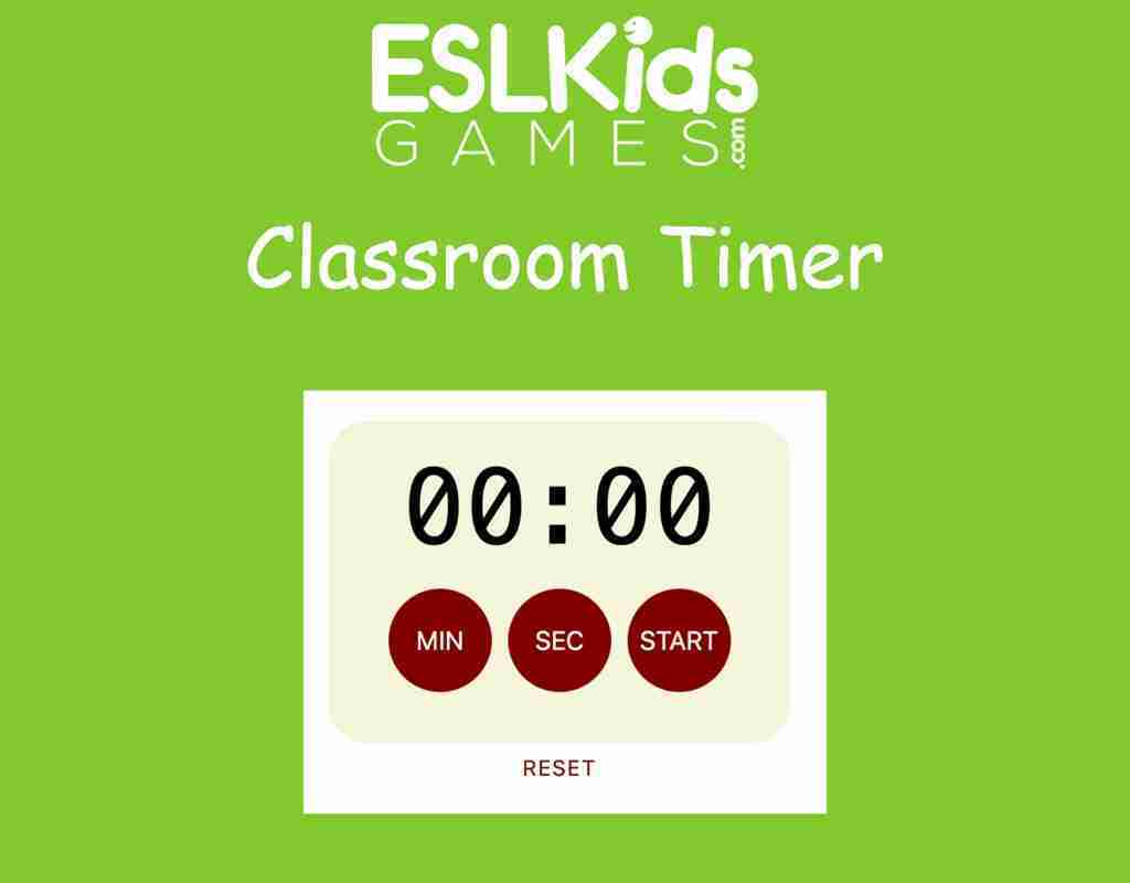 Classroom Timer - ESL Kids Games