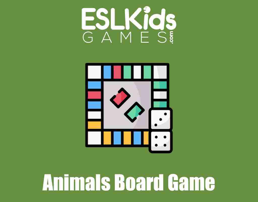 Animals Board Game - ESL Kids Games