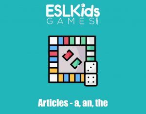 Articles a, an, the board game
