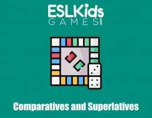 Comparatives and superlatives interactive online board game