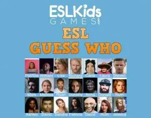 ESL Guess Who interactive online game