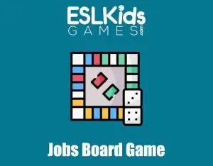 Jobs board game for young learners interactive