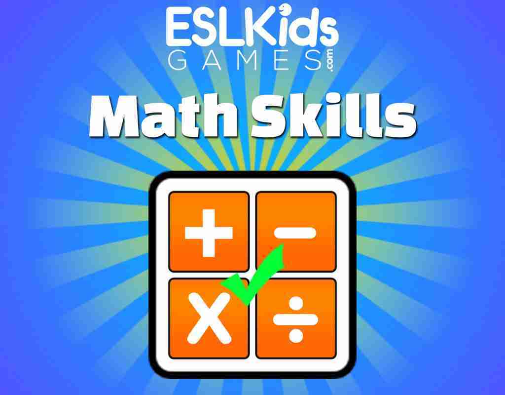 Math Skills Esl Kids Games