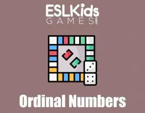 Ordinal Numbers online interactive board game
