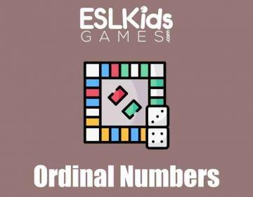 Ordinal Numbers online interactive board game - ESL Kids Games