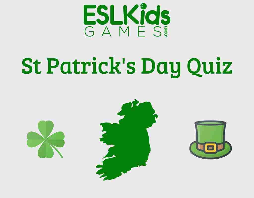 St Patrick's Day interactive online board game - ESL Kids Games