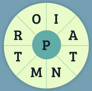Word Wheel Online game ESL
