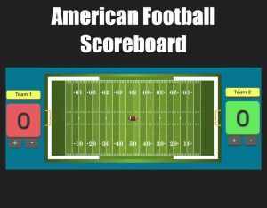 American football scoreboard