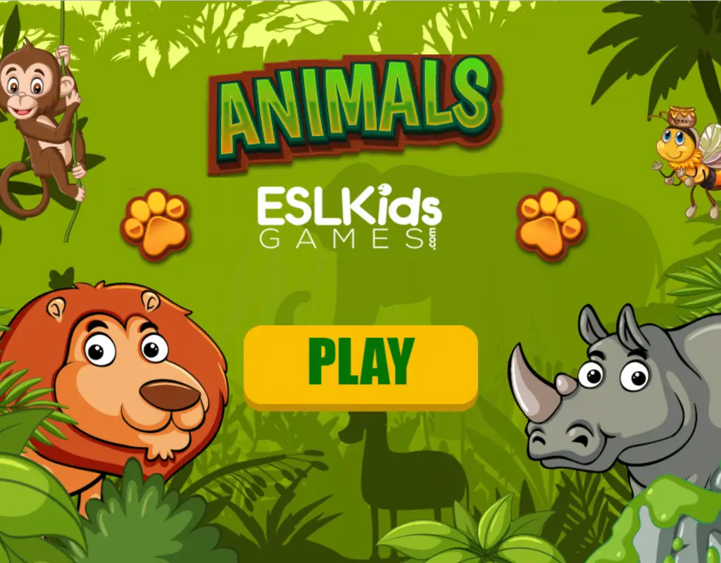 Animals Vocabulary Game - ESL Kids Games