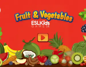 Fruit and Vegetables Interactive online vocabulary game