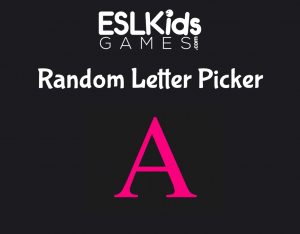 Random Letter picker generator for classroom