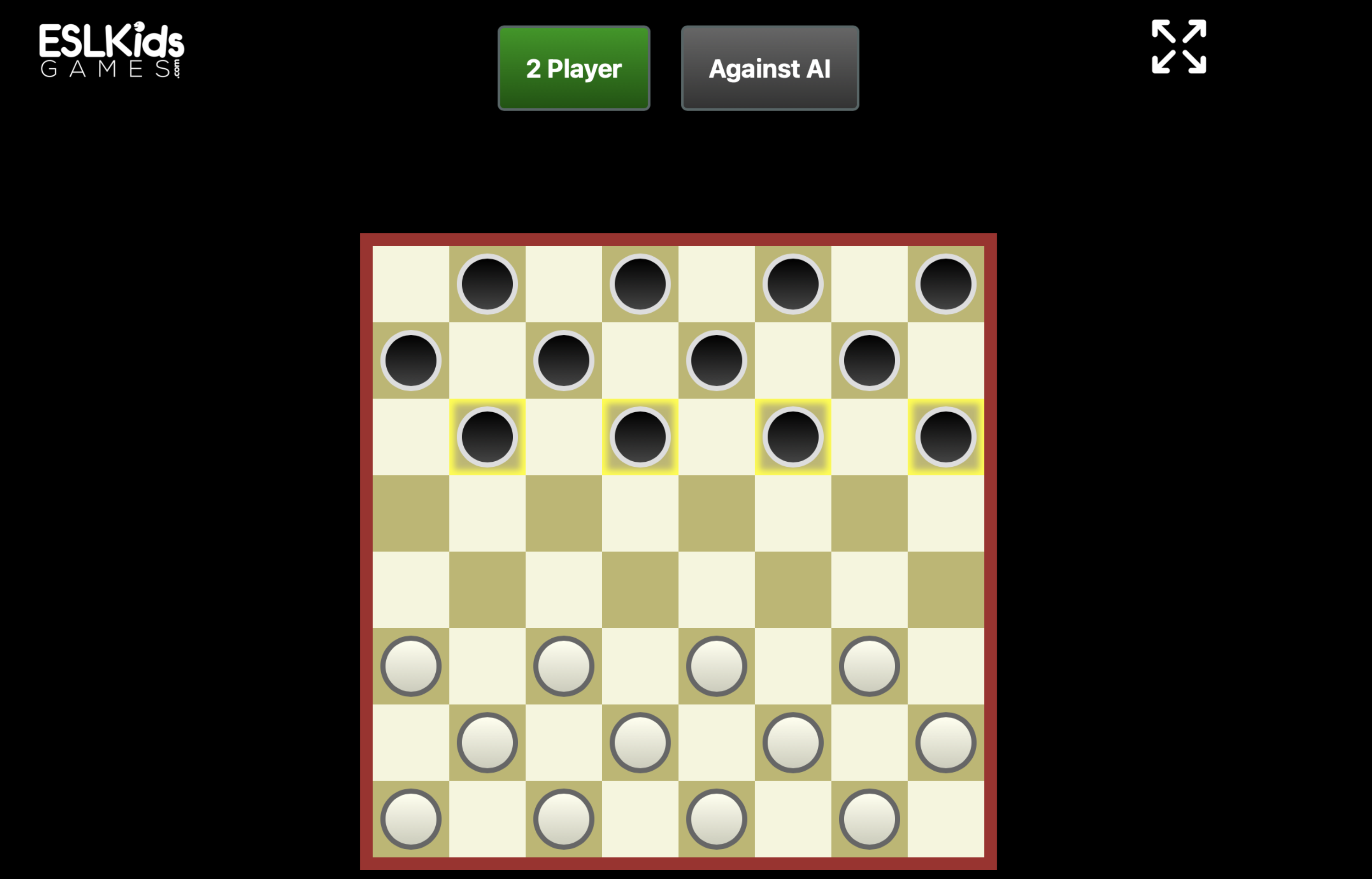 Checkers esl kids games