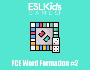 FCE Word Formation board game interactive free online game